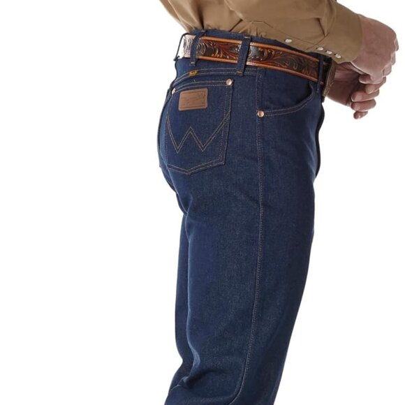 Wrangler Men's Cowboy Cut Original Fit Rigid Indigo Jeans 13MWZPW 34 X 32 NWT - Picture 2 of 4